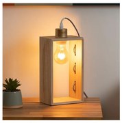 Atmosphera - Asztali lámpa IWATA 1xE27/25W/230V paulownia