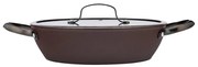 Valdinox Stripes 28 cm-es sekély serpenyőfedéllel, 3,2 l