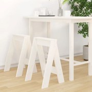 2 db fehér tömör fenyőfa ülőke 40x40x60 cm