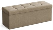 Taburette tárolóhellyel OTTOMAN 110x38 cm, világosbarna