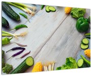 Zöldség képe (90x60 cm)