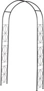 Outsunny Fém Rózsa Ív Vállfa Mászó Növényekhez Fekete 114 x 30 x 230 cm | Aosom
