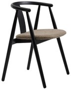 Fekete-bézs étkezőszék Relate – Unique Furniture