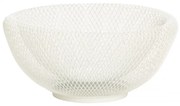 Fehér fém gyümölcskosár Ø 25 cm