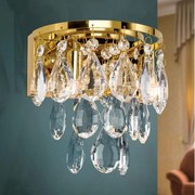 Orion WA 2-1369/2 - Fali kristály lámpa CELESTE 2xG9/40W/230V arany