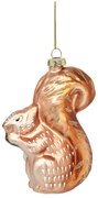 Üveg kézzel készített karácsonyfadísz 4,5 cm Woodland Squirrel – Sass &amp; Belle
