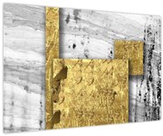 Kép - Arany négyzetek N⁰1 (90x60 cm)