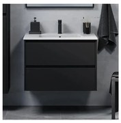 MOLDE 80 cm-es fürdőszobai szekrény mosdóval, fekete