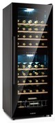 Klarstein Barossa 54 Duo, borhűtő, 148 liter,2 zóna, 54 palack, érintőképernyő