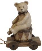 Natur karácsonyi dekoráció Macko 10cm