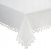 Abrosz dekoratív Laura 145x300 Eurofirany fehér csipkével díszített