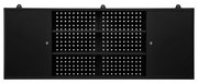 Függő műhelyszekrény LEO, 1600 x 600 x 200 mm, All Black: fekete