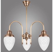 Kemar RI/3/M - Csillár rúdon RINAMA 3xE27/60W/230V sárgaréz