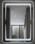 Viva AURA NORD fürdőszobai tükör - érintőkapcsolóval - LED - ÁLLÓ / FEKVŐ - 60 x 80 cm