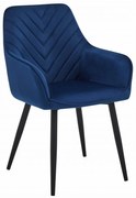 NANA VELVET kék étkezőszék