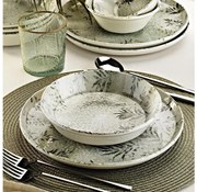 18 részes szürke porcelán étkészlet