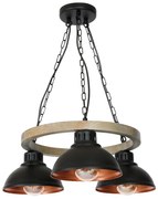 Csillár láncon HAKON 3xE27/60W/230V