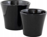 Fekete Virágtartó Szett kerámia modern stílus