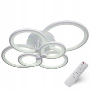 Mennyezeti Lámpa Fehér 80CM Modern Csillár Plafon Led 72W Loft Távirányító