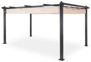 Blumfeldt Pantheon, pergola, 3 x 4 m, árnyékoló, alumínium, poliészter