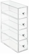 Wers átlátszó tárolódoboz, 4 fiókkal - iDesign