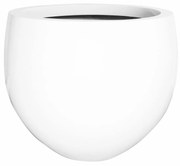 Jumbo Orb virágcserép, fényes fehér, többféle méretben - Pottery Pots méret: M - h 93 cm, ⌀ 110 cm