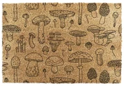 Kókuszrost lábtörlő 40x60 cm Mushrooms – Artsy Doormats