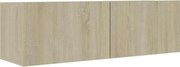 vidaXL sonoma tölgy szerelt fa TV-szekrény 100 x 30 x 30 cm