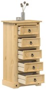 Corona tömör fenyőfa éjjeliszekrény 53x39x103 cm