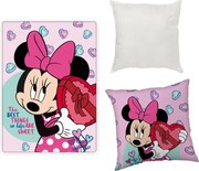 Disney Minnie Sweets polár takaró, párnahuzat és párna szett 3 db-os