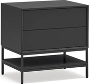 Fekete éjjeliszekrény Platt – Teulat