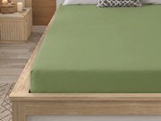 Mikroszálas lepedő MICROVELLE olajzöld 180x200 cm