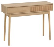 Natúr színű konzolasztal 30x100 cm Iona – Casa Selección