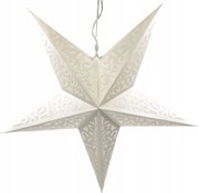 3D LED-es papírcsillag, karácsonyi dekoráció, üvegfestés hatású lámpa, 50 cm