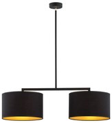 Argon 0899 - Csillár rúdon KARIN 2xE27/15W/230V fekete