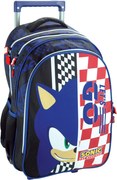 Sonic a sündisznó Champion Racer gurulós iskolatáska, táska 46 cm