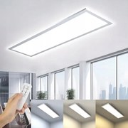 Led mennyezeti lámpa 100x25 cm 36W fényerőszabályozható távirányítóval 3000K-6000K
