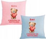 Párnák párnahuzat Valentin napra Páros ölelés Név