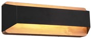 Fali lámpa fekete 35 cm LED-del, 3 fokozatú fényerőszabályzóval - Tyko