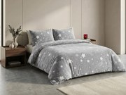 AKCIÓ Mikroplüss ágynemű NIGHT STARS világosszürke II. osztály Ágyneműhuzat mérete: 70 x 90 cm | 140 x 200 cm