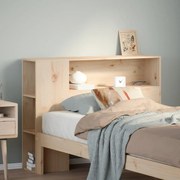 tömör fenyőfa fejtámla tárolóval 90 cm