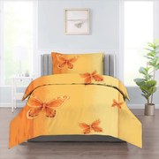 Pillangó ORANGE pamut ágynemű DeLuxe 140x200cm