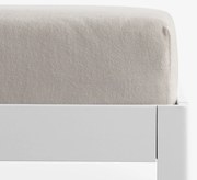 Goldea körgumis nem áteresztő frottír lepedő - szürkésbarna 180 x 200 cm