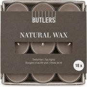 NATURAL WAX mécses 18db szürkésbarna
