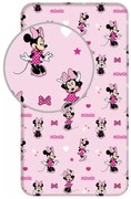 Disney Minnie Pretty in Pink gumis lepedő 90x200 cm