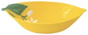 Mediterrán porcelán sárga citrom tálka 15x11 cm Fleurs et Citrons