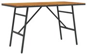 vidaXL Étkezőasztal Barna 110 x 55 x 61,5 cm Tömör Akácfa