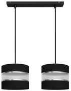 Csillár zsinóron HELEN 2xE27/15W/230V fekete