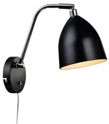 Markslöjd 105027 - Fali lámpa HAMINA 1xE27/40W/230V fekete