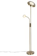 Állólámpa bronz LED-del és dimmerrel, olvasólámpával - Fez
